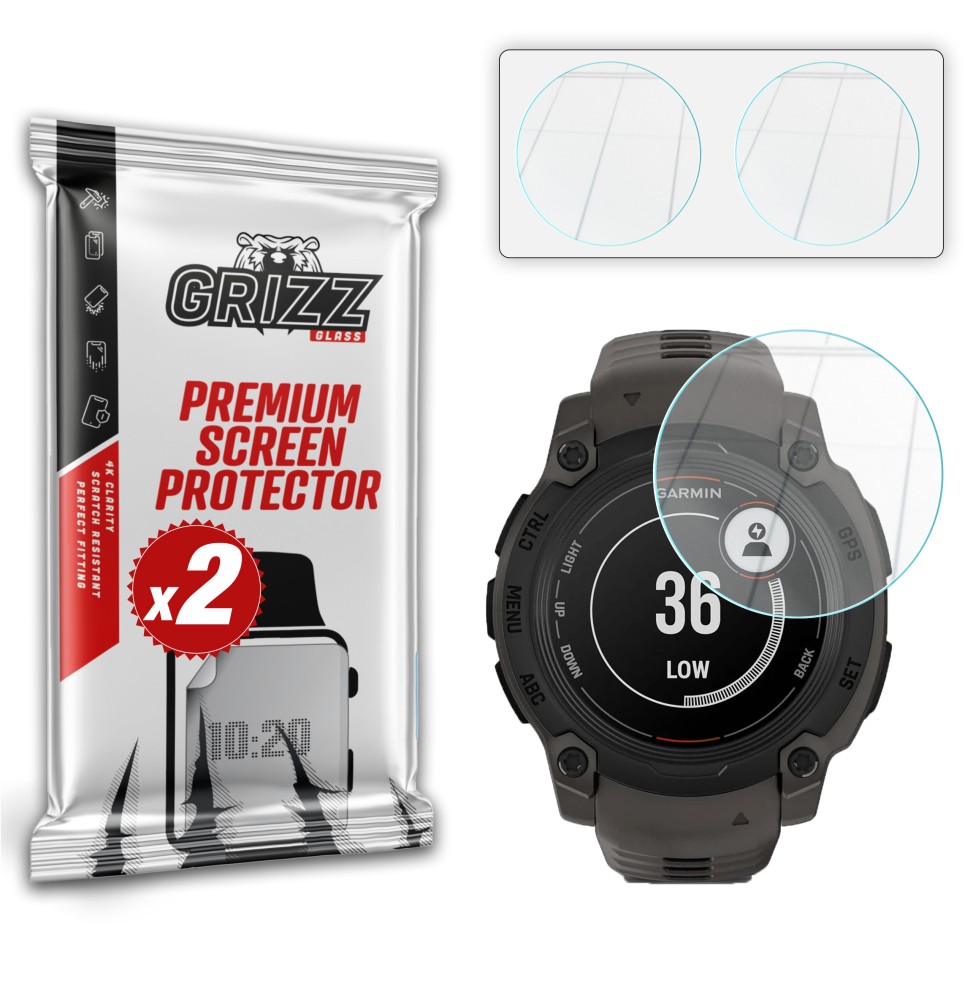 Szkło hybrydowe Grizz do Garmin Instinct E 40mm