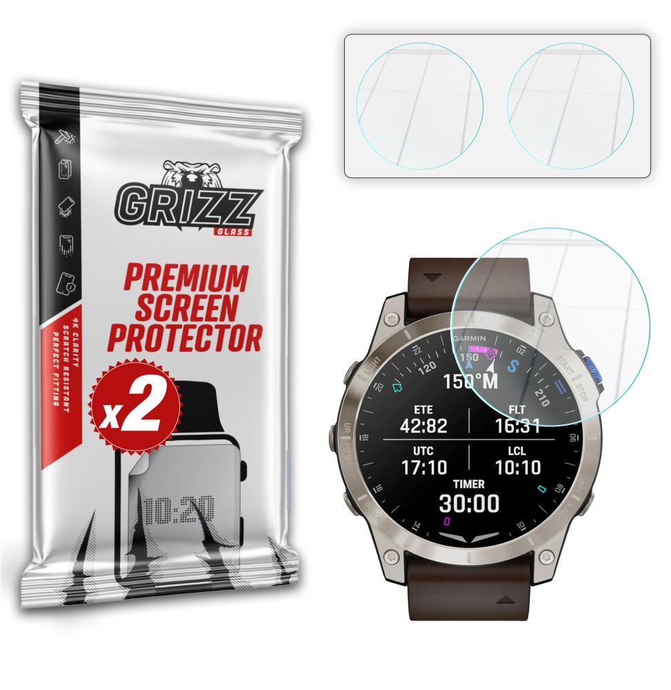 Szkło hybrydowe Grizz do Garmin D2 Mach 1 Pro 51mm