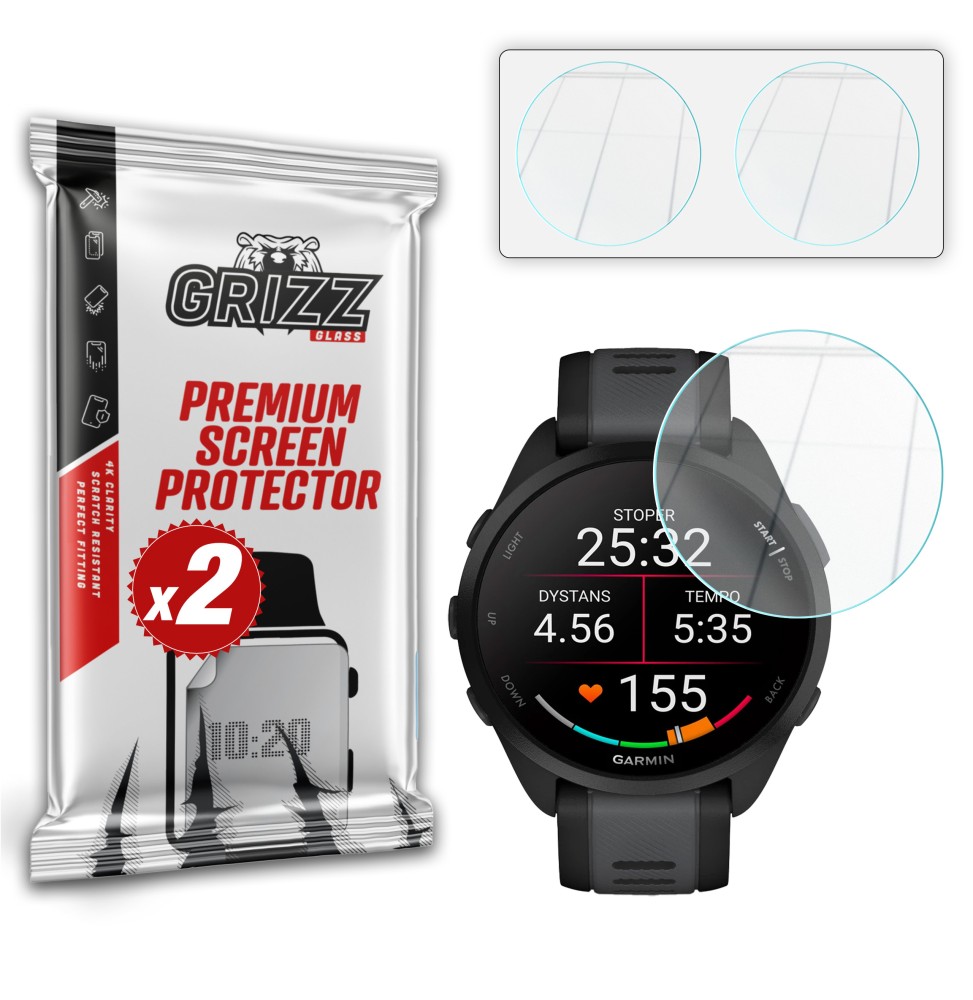 Szkło hybrydowe Grizz do Garmin Forerunner 165