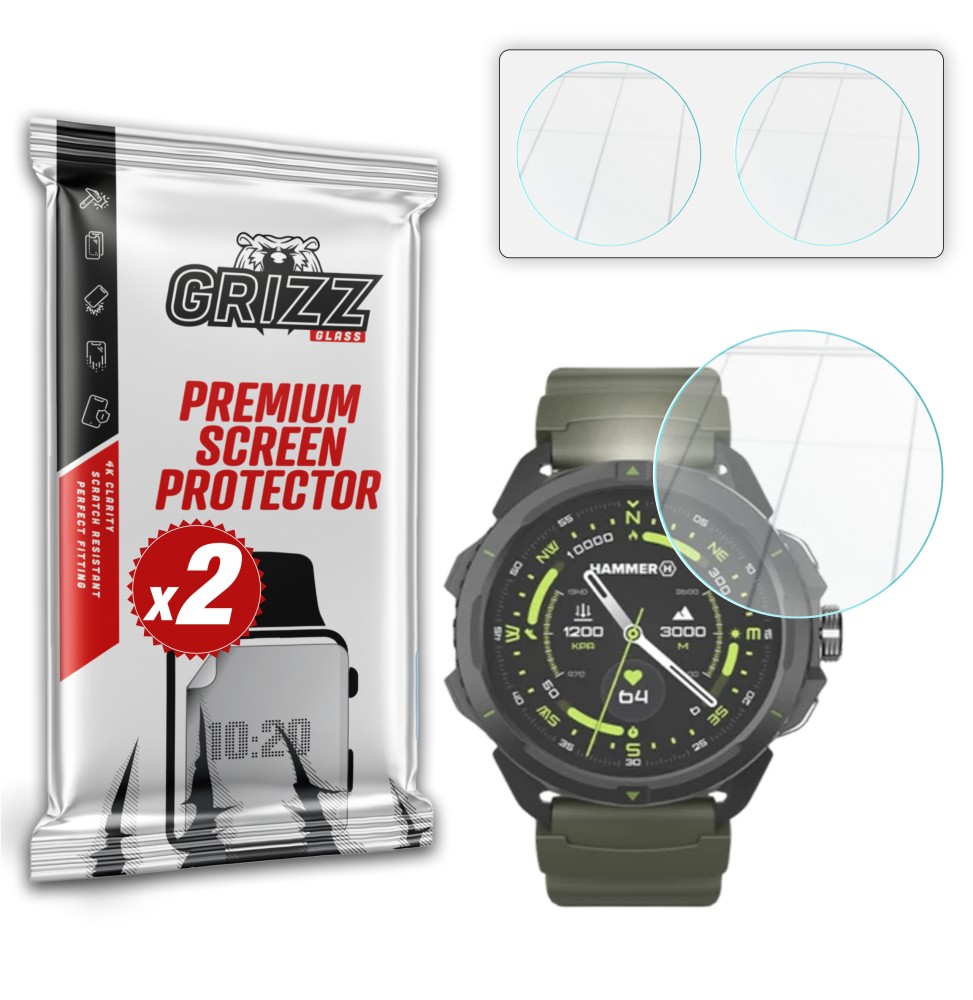 Szkło hybrydowe Grizz do Hammer Watch 2 Military Edition