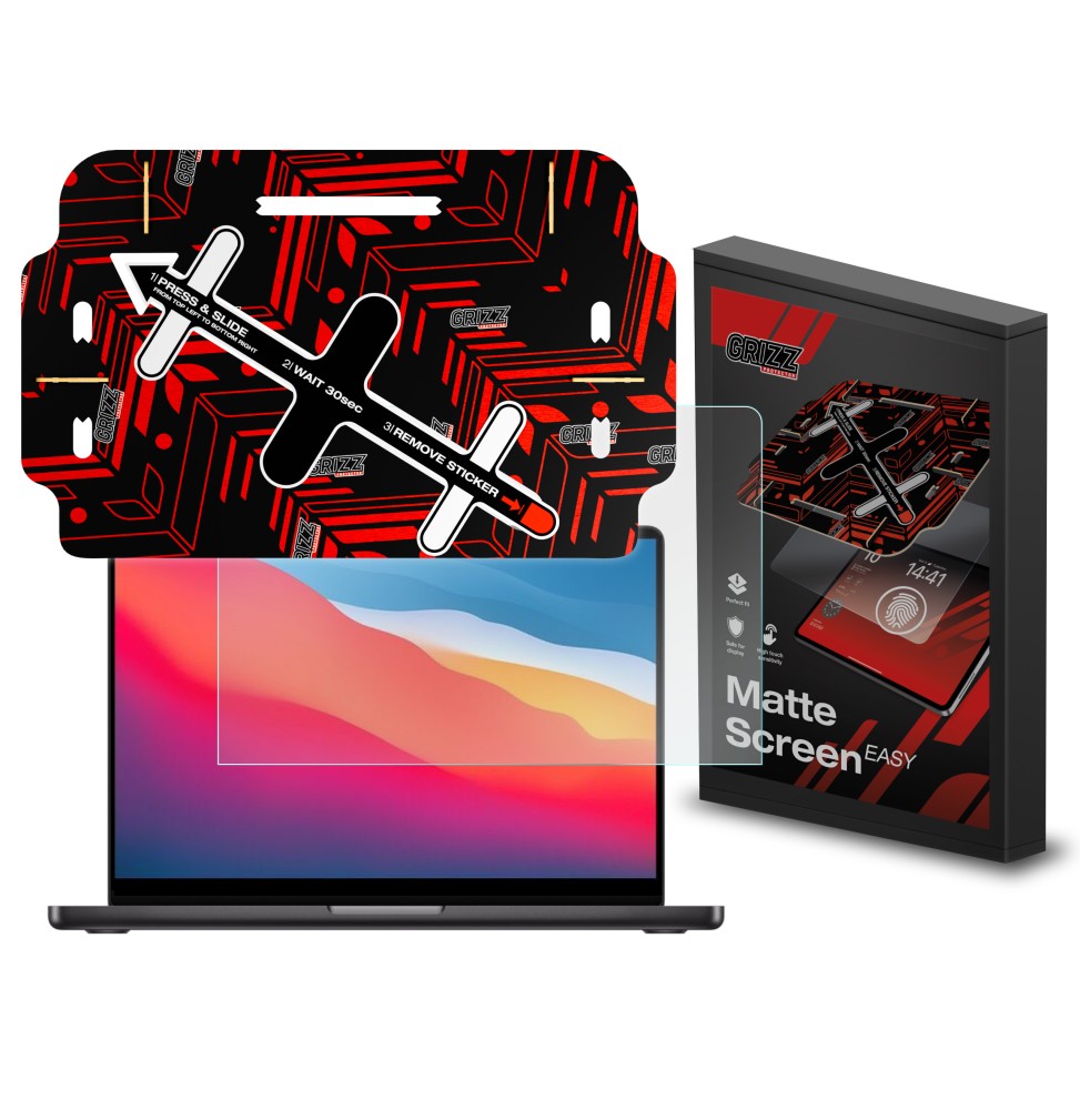 Folia antyodciskowa z aplikatorem do Apple MacBook Air 13" M1 2020 Grizz Easy