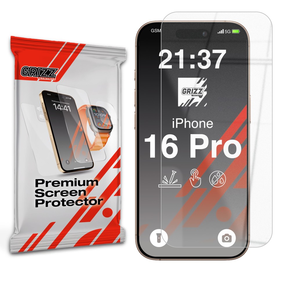 Szkło hybrydowe Grizz do Apple iPhone 16 Pro