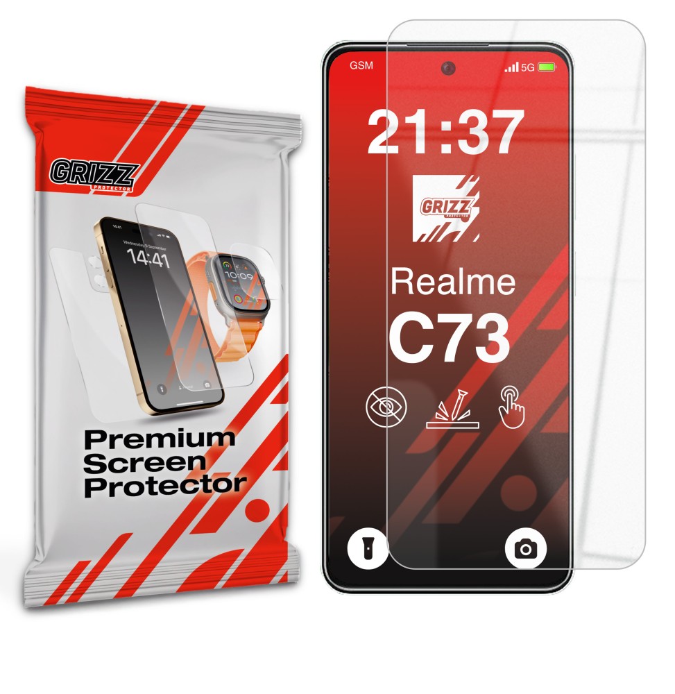 Szkło hybrydowe Grizz do Realme C73 5G