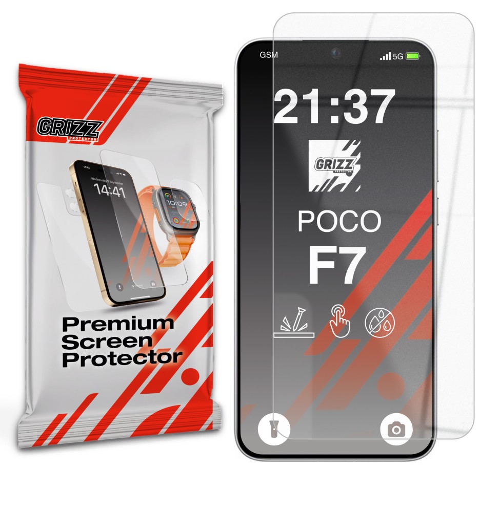Szkło hybrydowe Grizz do Xiaomi POCO F7 5G