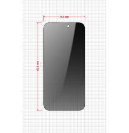 Sekretne szkło hybrydowe do Apple iPhone 14 Pro Max prywatyzujące Grizz SecretGlass