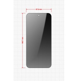 2-PAK Szkło prywatyzujące z aplikatorem do Google Pixel 8a Grizz Easy
