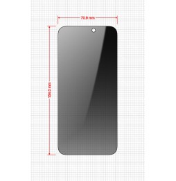 2-PAK Szkło prywatyzujące z aplikatorem do Apple iPhone 15 Pro Max Grizz Easy