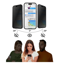 2-PAK Szkło prywatyzujące z aplikatorem do Apple iPhone 12 Pro Grizz Easy