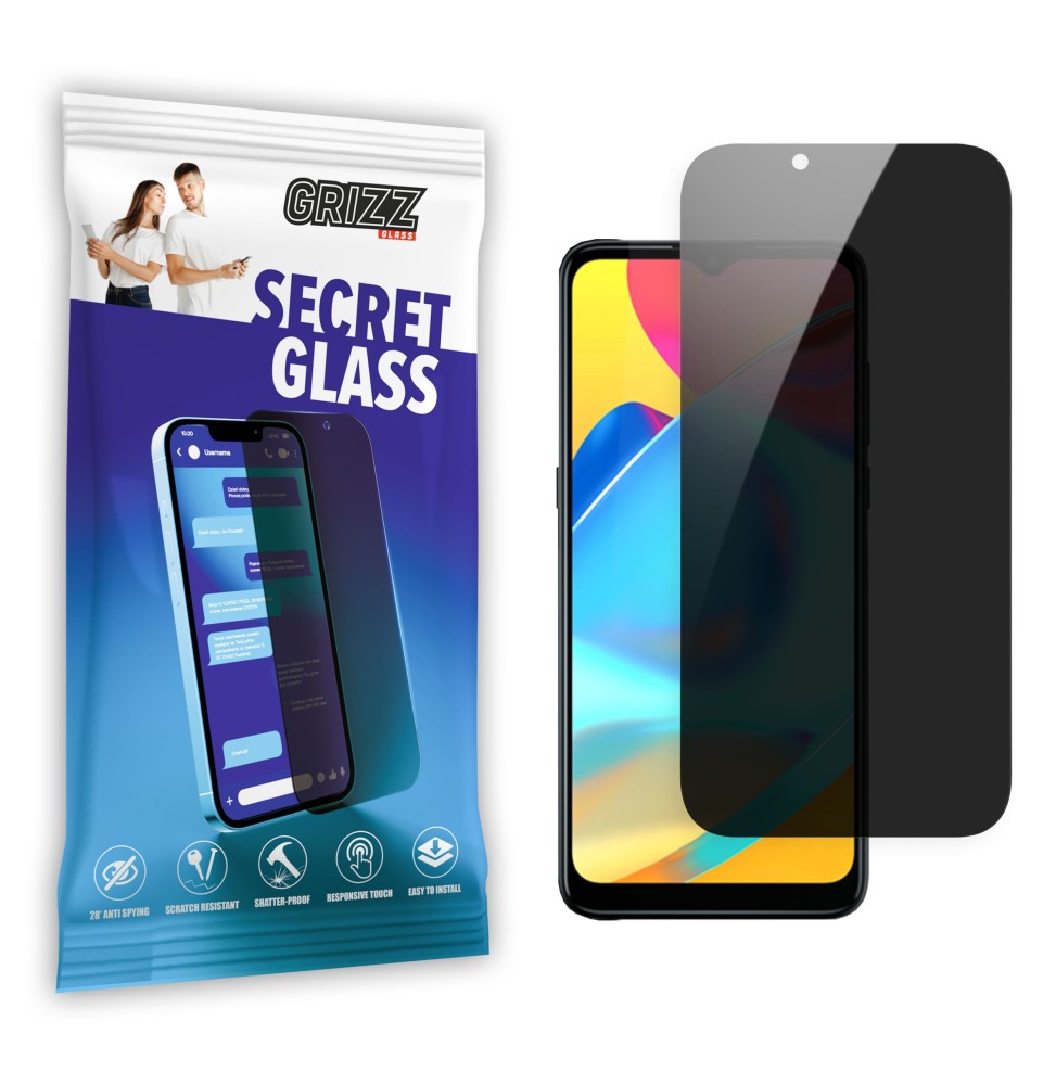 Sekretne szkło hybrydowe do Coolpad Cool 20 Pro 5G prywatyzujące Grizz SecretGlass
