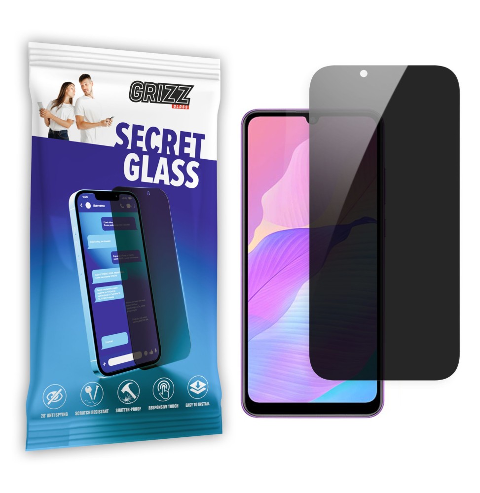 Sekretne szkło hybrydowe do Huawei Enjoy 20e prywatyzujące Grizz SecretGlass