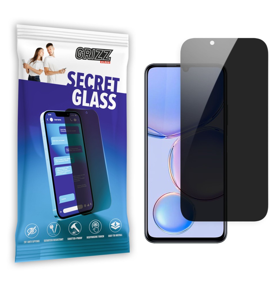 Sekretne szkło hybrydowe do Huawei Enjoy 60 prywatyzujące Grizz SecretGlass