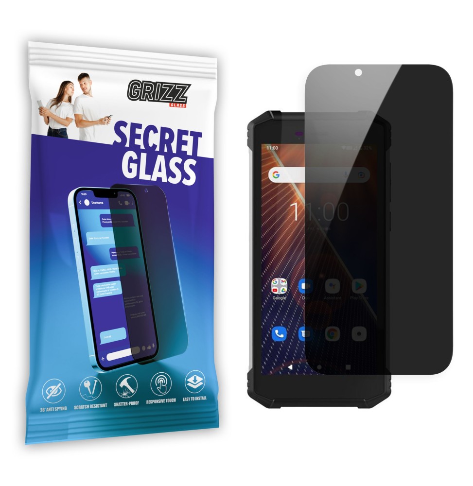 Sekretne szkło hybrydowe do MyPhone Hammer Delta prywatyzujące Grizz SecretGlass