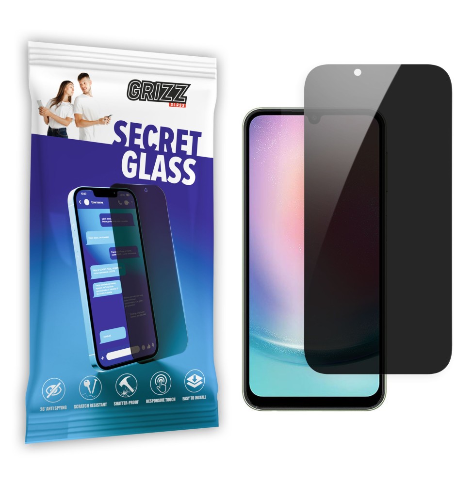 Sekretne szkło hybrydowe do Samsung Galaxy A33 5G prywatyzujące Grizz SecretGlass