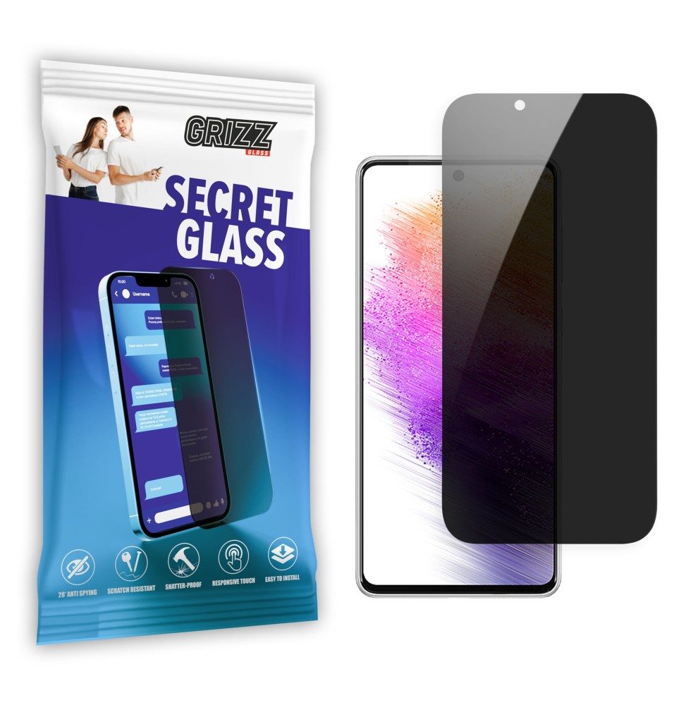 Sekretne szkło hybrydowe do Samsung Galaxy A82 5G prywatyzujące Grizz SecretGlass