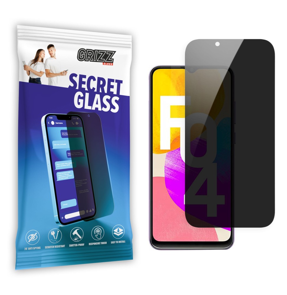 Sekretne szkło hybrydowe do Samsung Galaxy F04 prywatyzujące Grizz SecretGlass