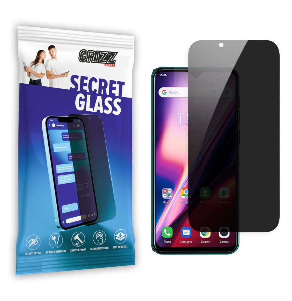 Sekretne szkło hybrydowe do Ulefone Note 7t prywatyzujące Grizz SecretGlass