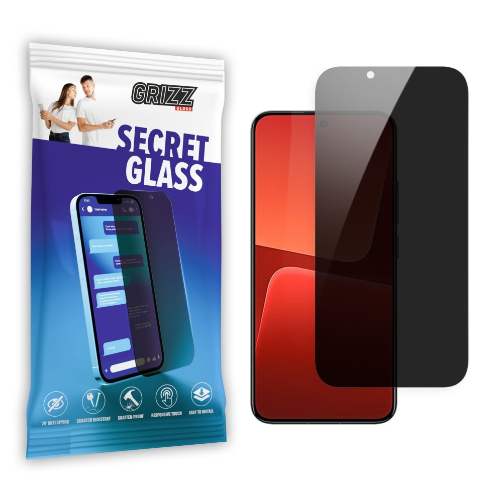 Sekretne szkło hybrydowe do Xiaomi 13 prywatyzujące Grizz SecretGlass