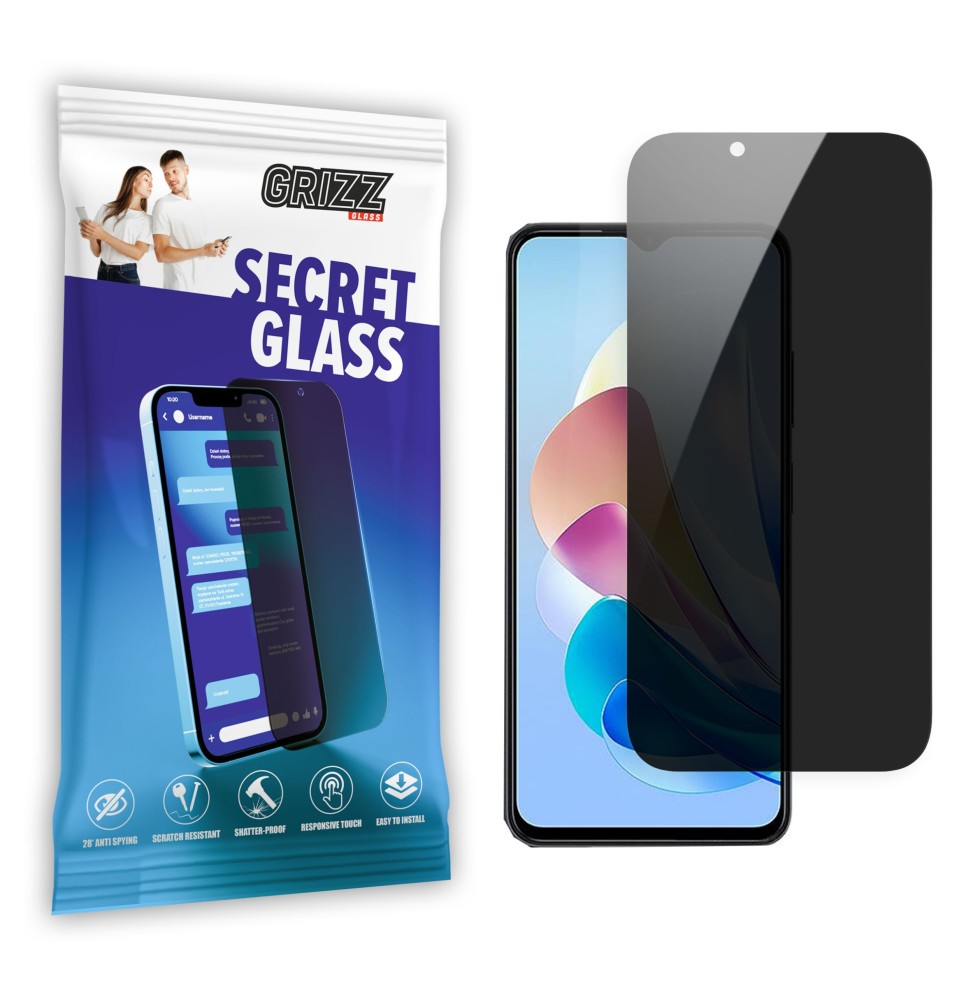 Sekretne szkło hybrydowe do ZTE Blade V41 Vita prywatyzujące Grizz SecretGlass