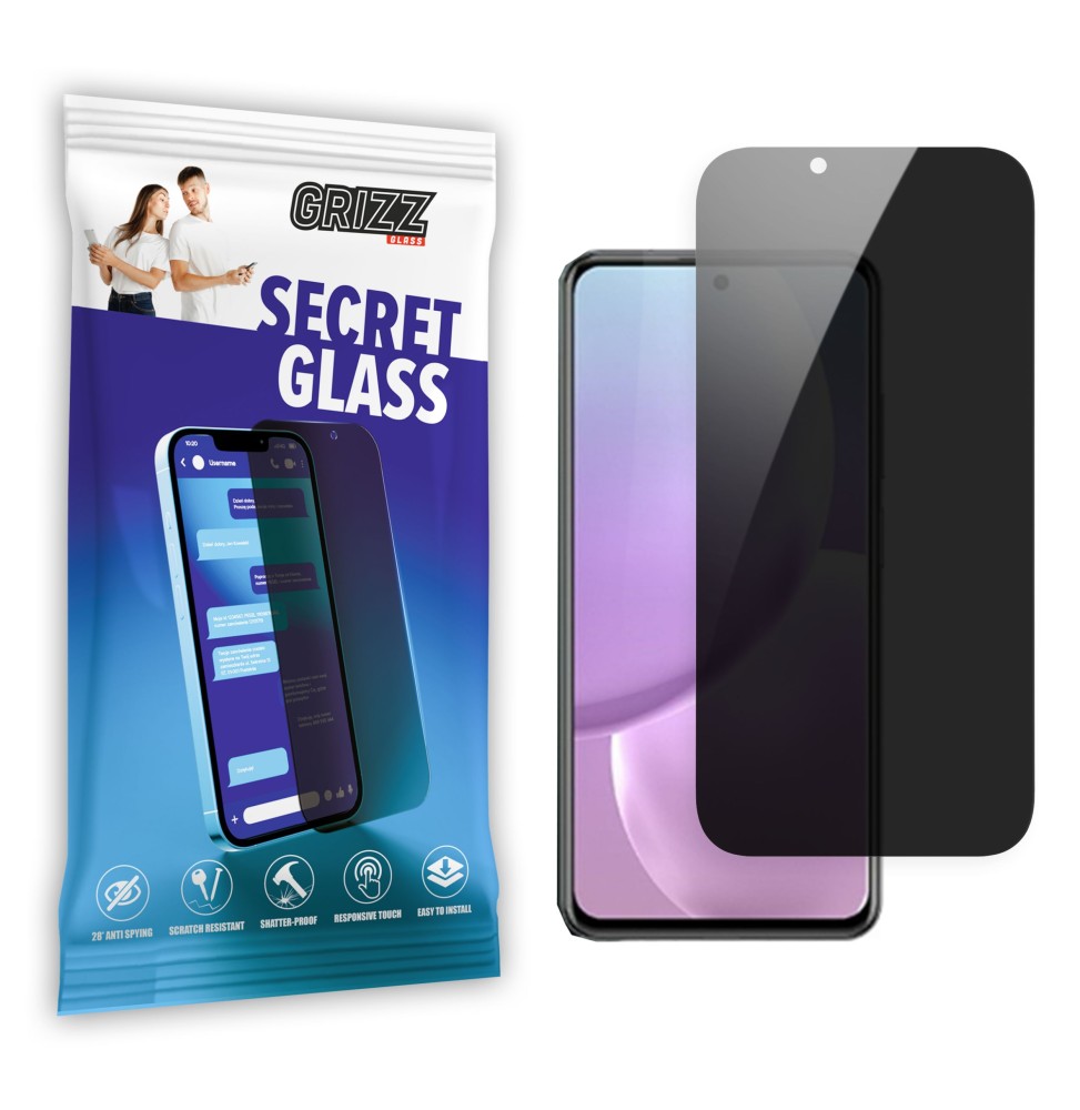 Sekretne szkło hybrydowe do ZTE Voyage 20 Pro 5G prywatyzujące Grizz SecretGlass