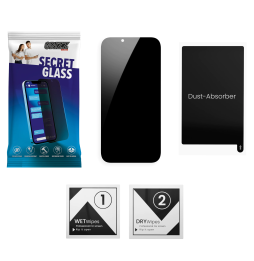 Sekretne szkło hybrydowe do Apple iPhone 15 Pro Max prywatyzujące Grizz SecretGlass