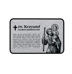 Plakietka z wizerunkiem Świętego Krzysztofa -...