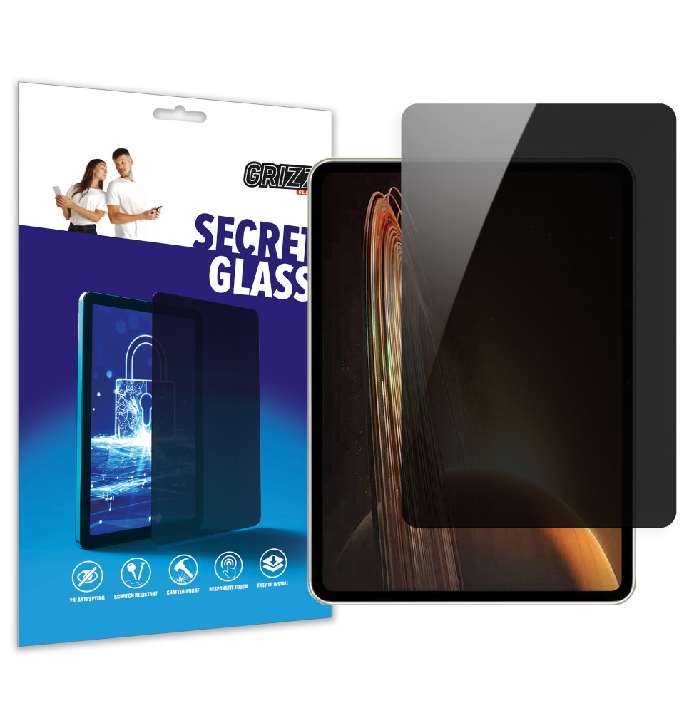 Sekretne szkło hybrydowe do Oppo Pad 2 prywatyzujące Grizz SecretGlass