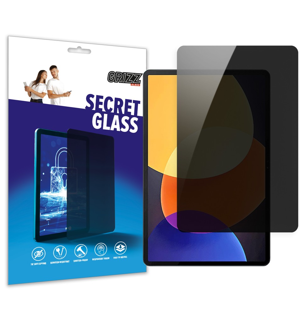 Sekretne szkło hybrydowe do Xiaomi Pad 5 Pro prywatyzujące Grizz SecretGlass