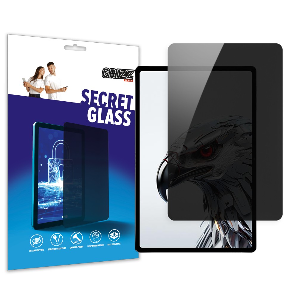 Sekretne szkło hybrydowe do ZTE nubia Pad 3D prywatyzujące Grizz SecretGlass