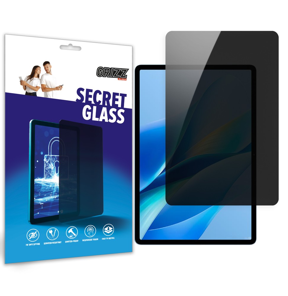 Sekretne szkło hybrydowe do Vivo Pad Air prywatyzujące Grizz SecretGlass