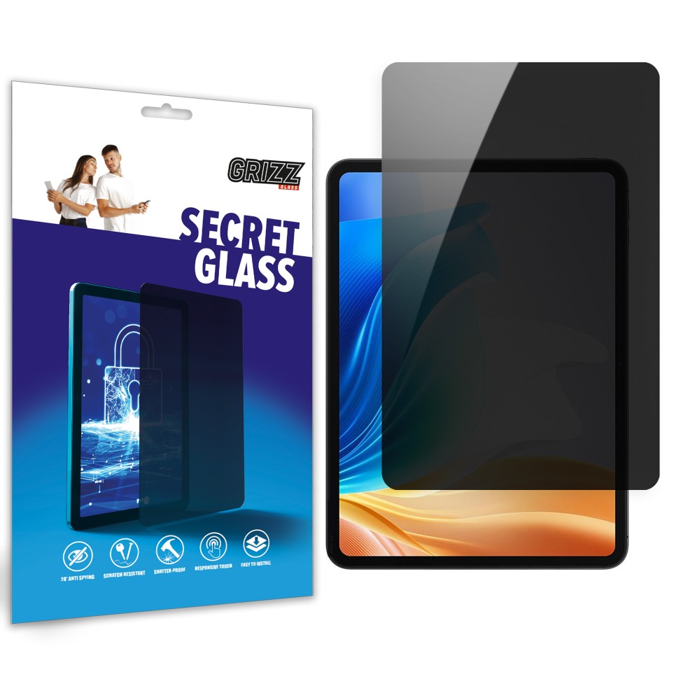 Sekretne szkło hybrydowe do Oppo Pad Air2 prywatyzujące Grizz SecretGlass