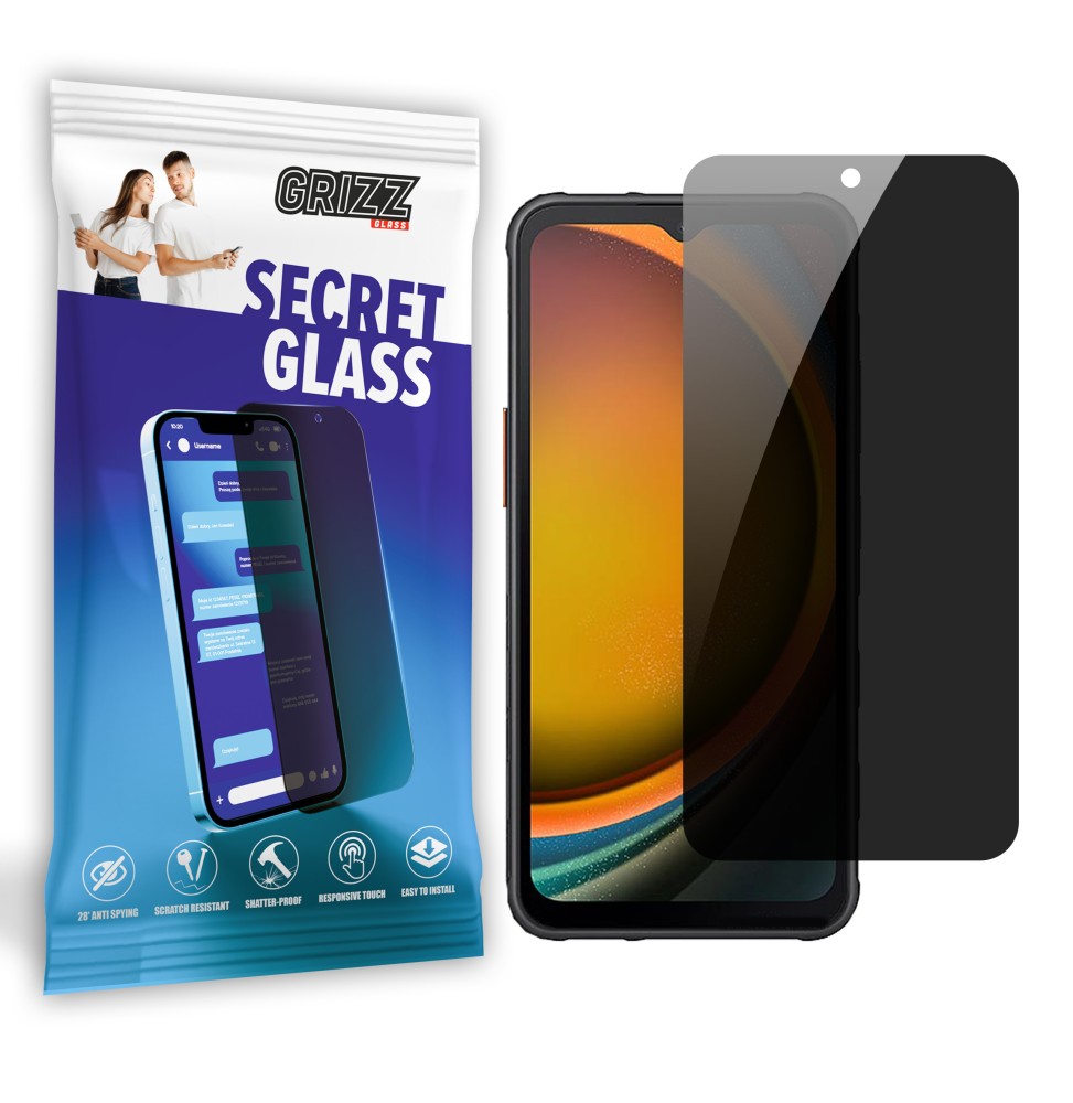 Sekretne szło hybrydowe do Samsung Galaxy Xcover7 prywatyzujące Grizz SecretGlass