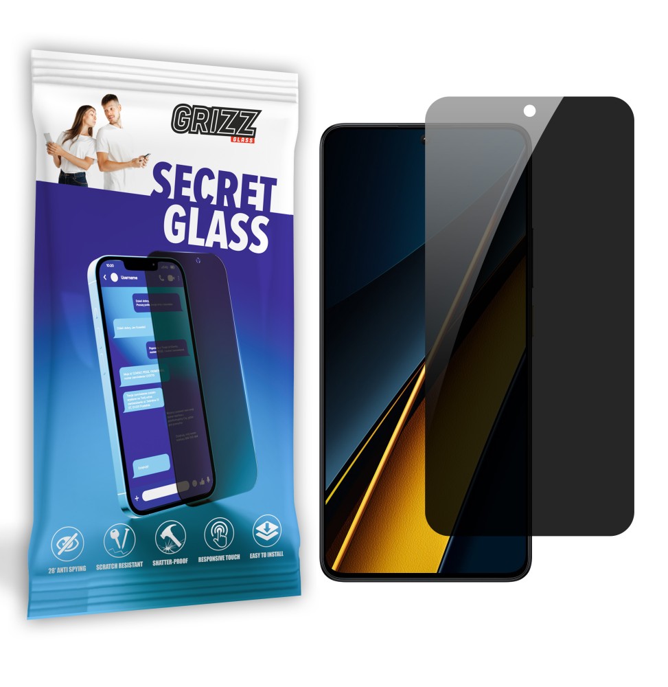 Sekretne szło hybrydowe do Xiaomi POCO X6 Pro prywatyzujące Grizz SecretGlass