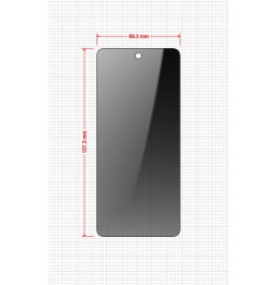 Sekretne szkło hybrydowe do Motorola Moto G04 prywatyzujące Grizz SecretGlass