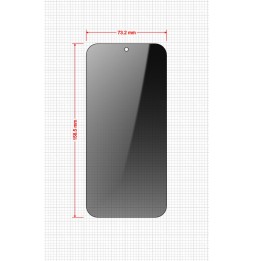 Sekretne szkło hybrydowe do Nothing Phone 2a prywatyzujące Grizz SecretGlass