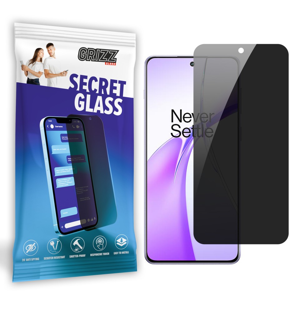 Sekretne szkło hybrydowe do OnePlus Ace 3V prywatyzujące Grizz SecretGlass