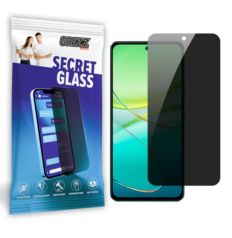 Sekretne szkło hybrydowe do Vivo T3 prywatyzujące Grizz SecretGlass