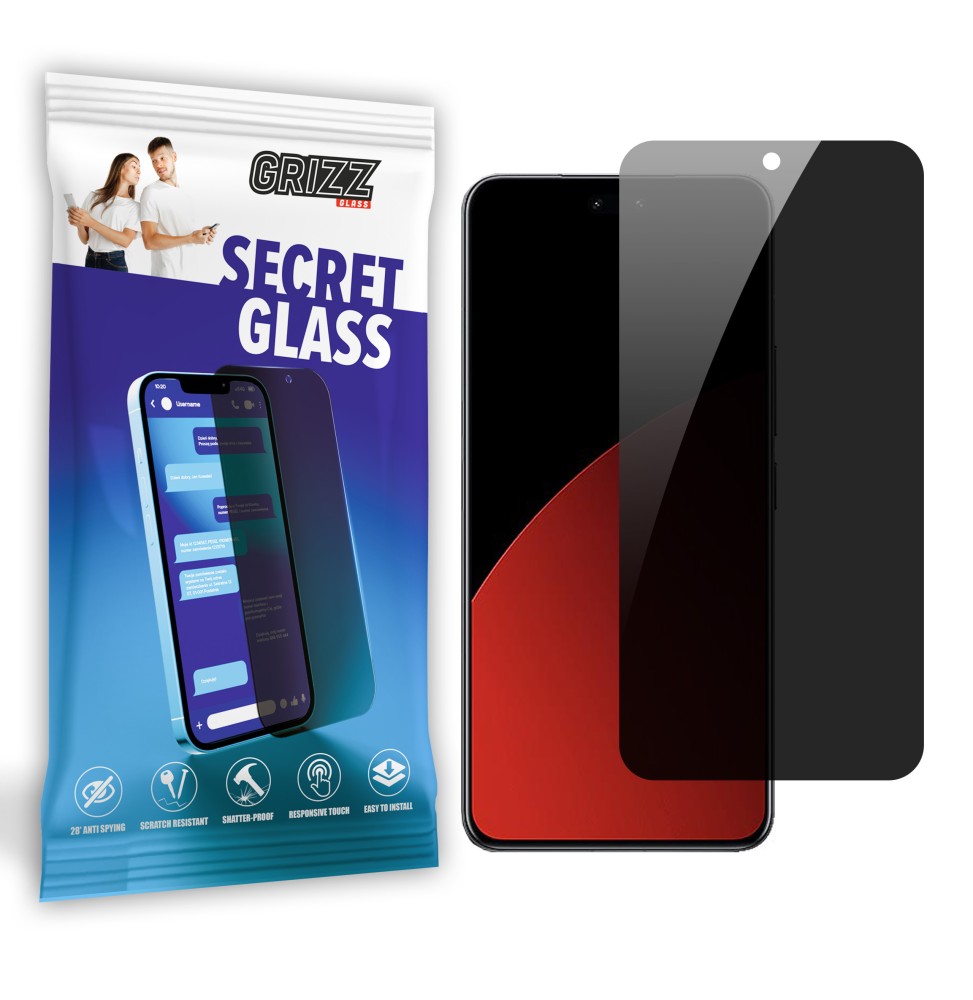 Sekretne szkło hybrydowe do Xiaomi Civi 4 Pro prywatyzujące Grizz SecretGlass