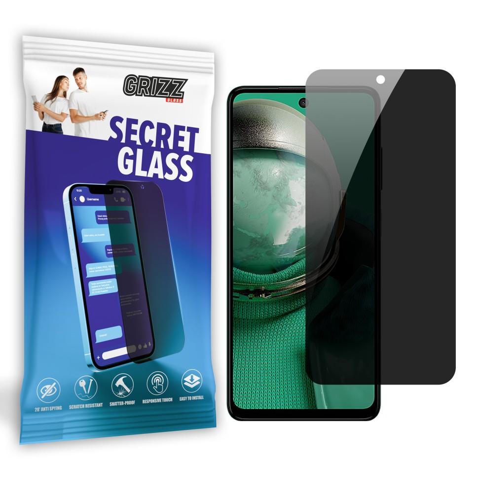 Sekretne szkło hybrydowe do HMD Pulse Pro prywatyzujące Grizz SecretGlass