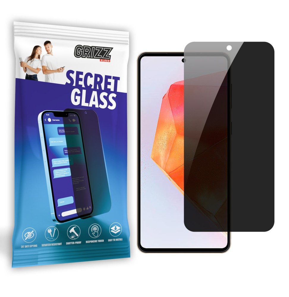 Sekretne szkło hybrydowe do Samsung Galaxy C55 prywatyzujące Grizz SecretGlass