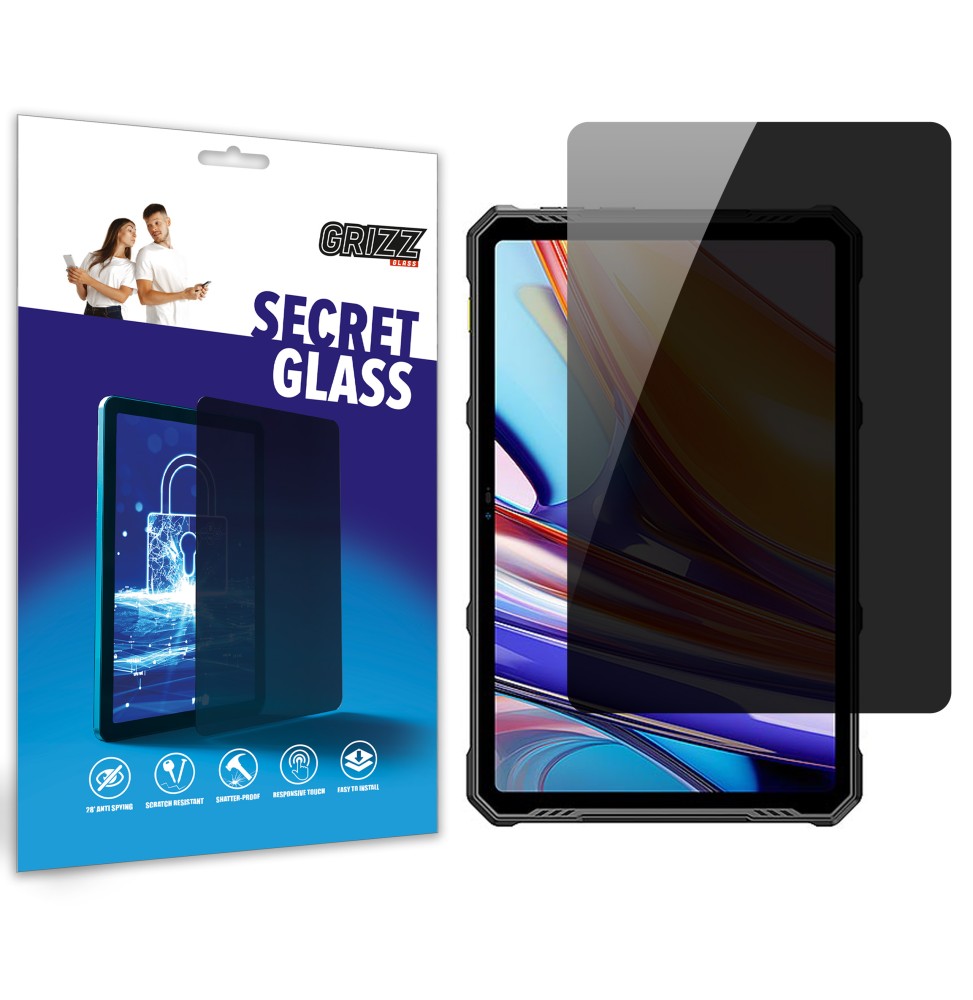 Sekretne szkło hybrydowe do Ulefone Armor Pad 3 Pro prywatyzujące Grizz SecretGlass