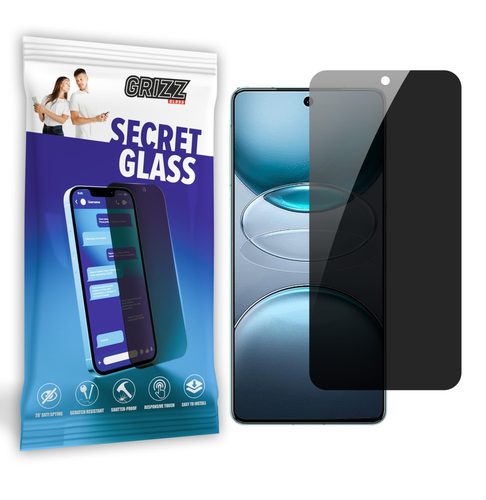 Sekretne szkło hybrydowe do Vivo X100s prywatyzujące Grizz SecretGlass