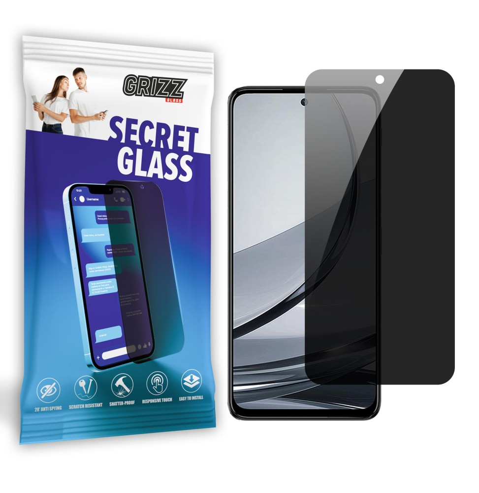 Sekretne szkło hybrydowe do Nubia Focus Pro prywatyzujące Grizz SecretGlass