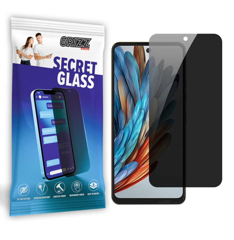 Sekretne szkło hybrydowe do Nubia Music prywatyzujące Grizz SecretGlass