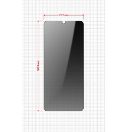 Sekretne szkło hybrydowe do Realme C61 prywatyzujące Grizz SecretGlass
