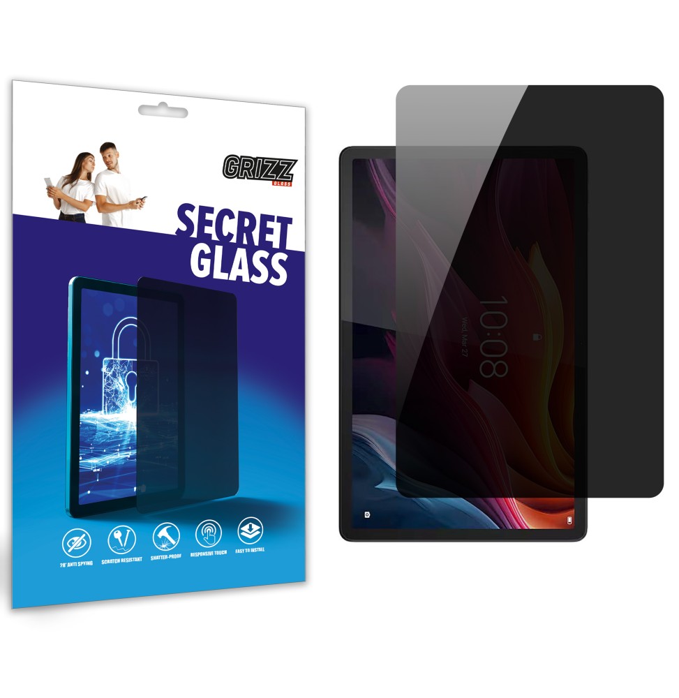 Sekretne szkło hybrydowe do Lenovo Tab K11 Plus prywatyzujące Grizz SecretGlass