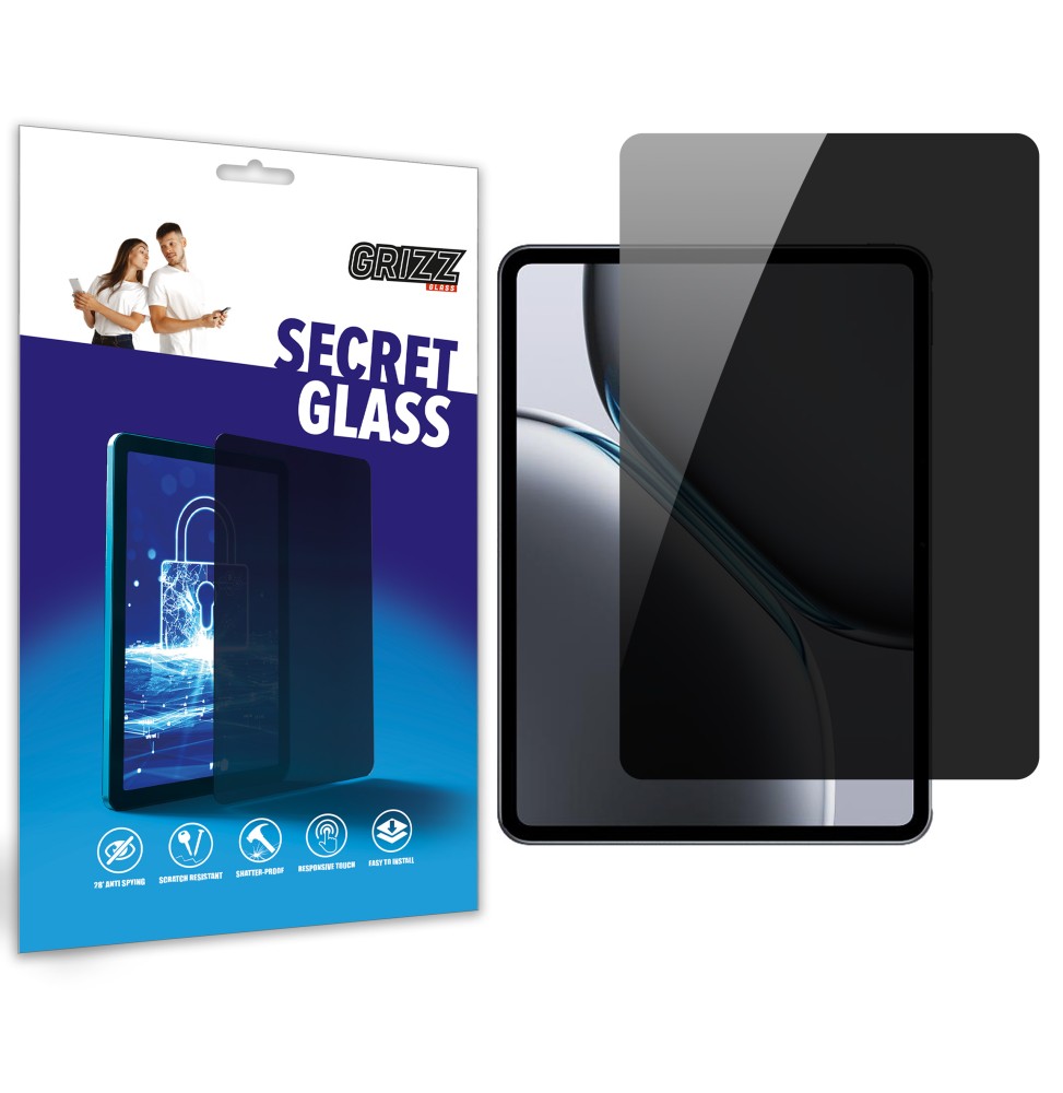 Sekretne szkło hybrydowe do OnePlus Pad 2 prywatyzujące Grizz SecretGlass