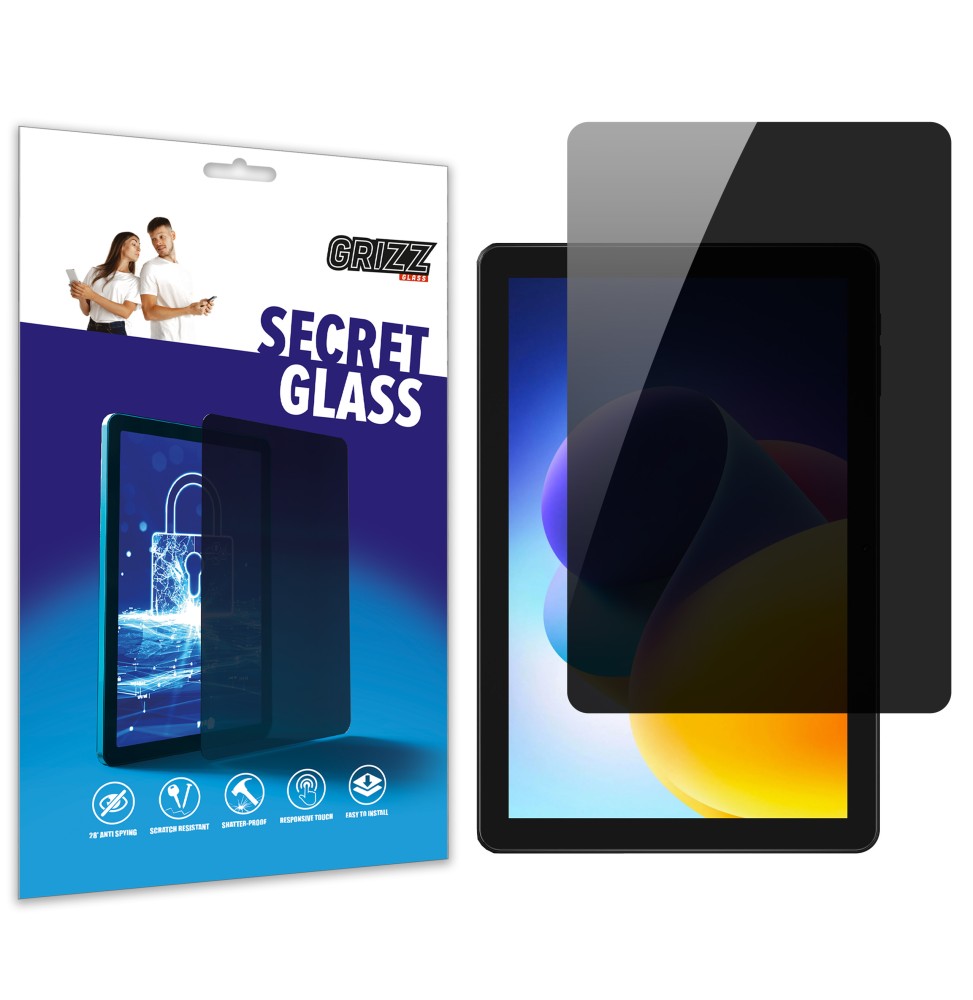 Sekretne szkło hybrydowe do Doogee T10W prywatyzujące Grizz SecretGlass