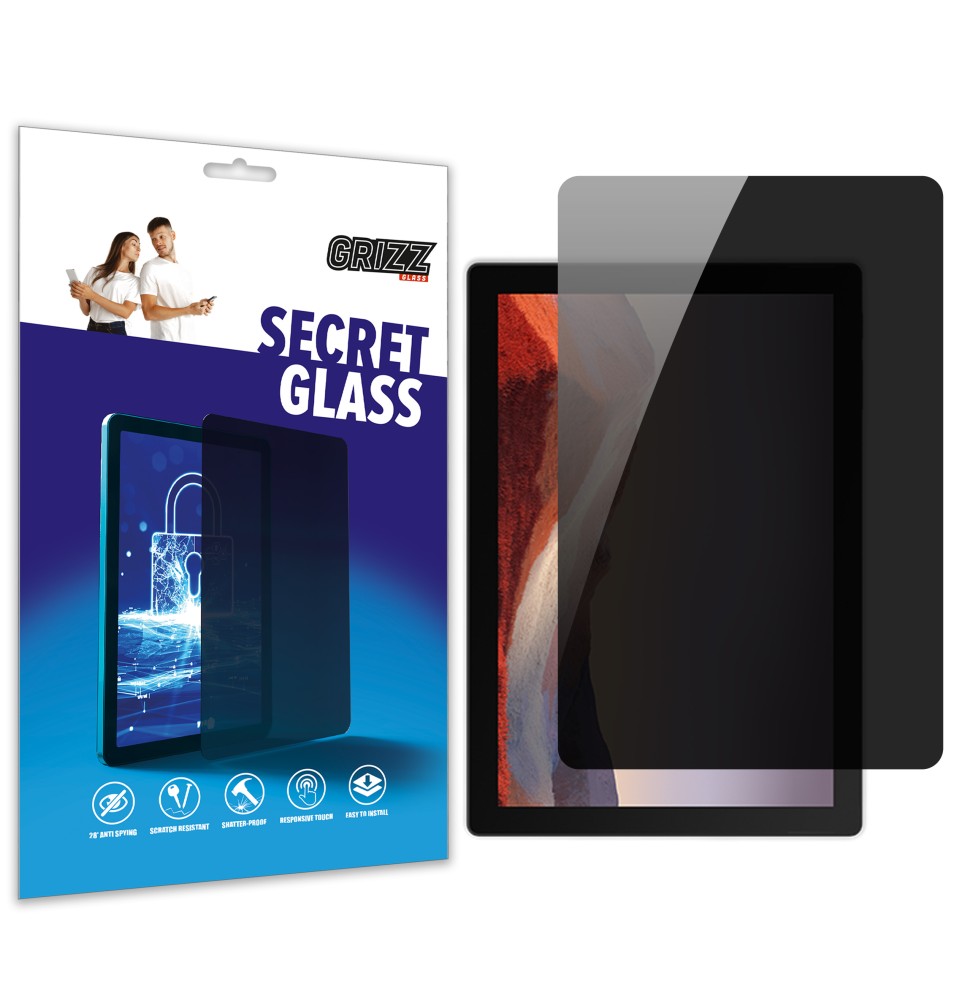 Sekretne szkło hybrydowe do Microsoft Surface Pro 7 1866 prywatyzujące Grizz SecretGlass