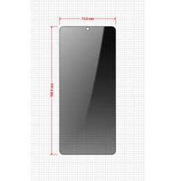 Sekretne szkło hybrydowe do Cubot Max 5 prywatyzujące Grizz SecretGlass