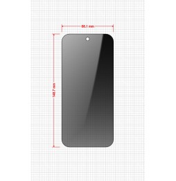 Sekretne szkło hybrydowe do Google Pixel 9 prywatyzujące Grizz SecretGlass